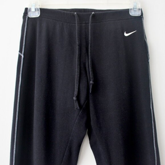 Nike Vintage Y2K Black Capri Adjustable Waist Tights Leggings Small Pocket Small - Picture 2 of 6